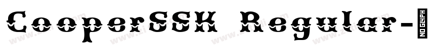 CooperSSK Regular字体转换